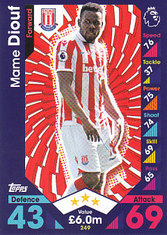 Mame Diouf Stoke City 2016/17 Topps Match Attax #249